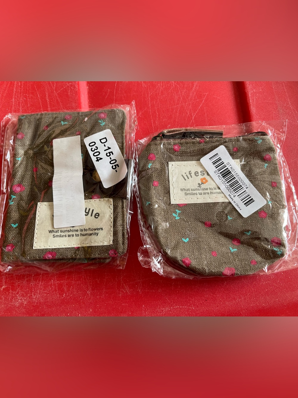 Lifestyle Floral Coin Purse and Card Holder Set